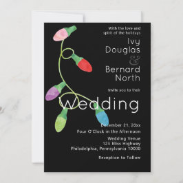 Den moderna djärva julen Ljus Helgdag Bröllop Meddelande