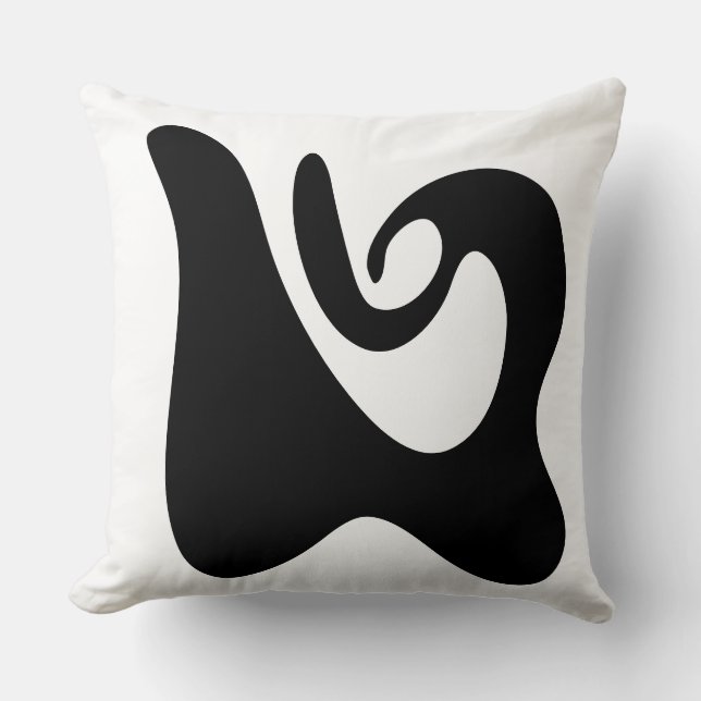 Den moderna ekologiska Abstrakten vågigt Kudde (Framsida)