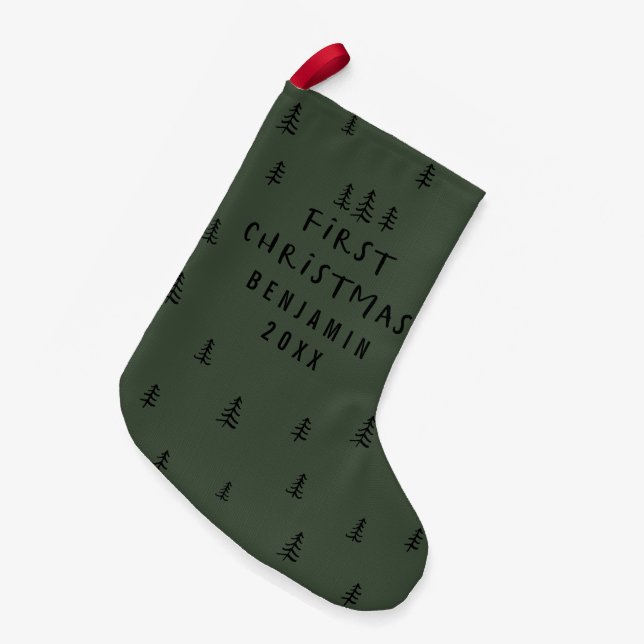 Den moderna elegant baby, första jultomten liten julstrumpa (Framsidan (Hängande))