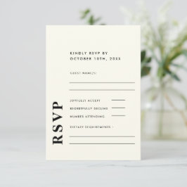 Den moderna Eleganten elfte Bröllop är ömtålig OSA Kort