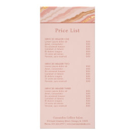 Den moderna Eleganten för Rosa och Guld Abstrakt Reklamkort