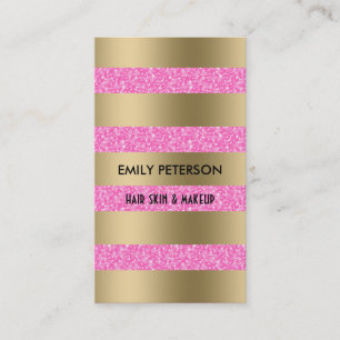 Den moderna Eleganten Glitter och Guld Rand Visitkort