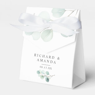 Den moderna Eleganten Greenery Minimalist Bröllop Presentaskar