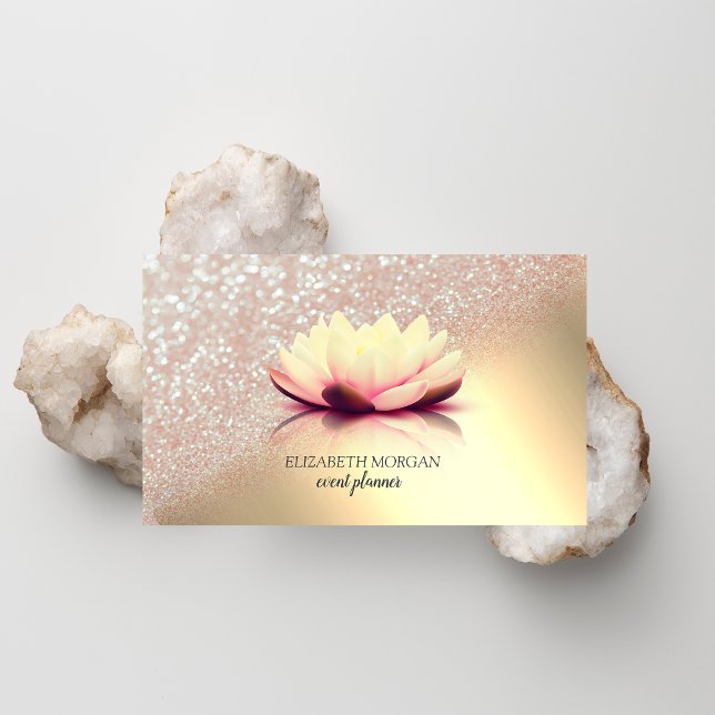 Den moderna Eleganten Guld Glitter bokeh Ombre Lot Visitkort (Skapare uppladdad)