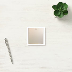 Den moderna Eleganten Guld Mauve och Rosa Post-it Block