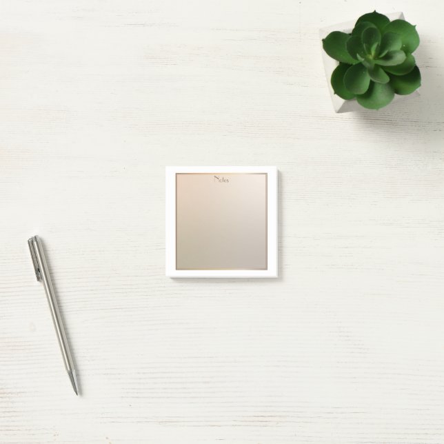 Den moderna Eleganten Guld Mauve och Rosa Post-it Block (Kontor)