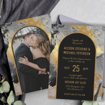 Den moderna eleganten guld svart abstrakt PHOTO br