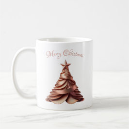 Den moderna Eleganten Ro Guld Julgran Kaffemugg