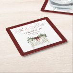 Den moderna Eleganten Santa Baby Baby Shower Underlägg Papper Kvadrat<br><div class="desc">Den moderna Eleganten Santa Baby Baby Shower Square Underlägg - fira glädjen i en ny ankomst med vår moderna Cute Elegant Watercolor Santa Baby Shower Collection! Den här charmerande designen har en mysigt baby-krubb, som är mjuk och detaljerad med julgrädden och som framhävs av en känslig, rik-buggbåge. De gröna kaskaderna...</div>