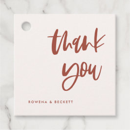 Den moderna eleganten snö rosa bröllop gåvor etiketter