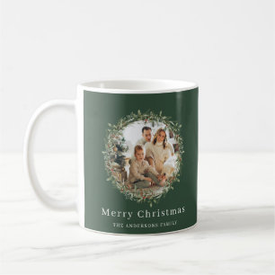 Den moderna elegantens julkrans kaffemugg