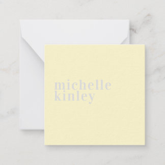 Den moderna enkla professionellen namn personlig anteckningskort