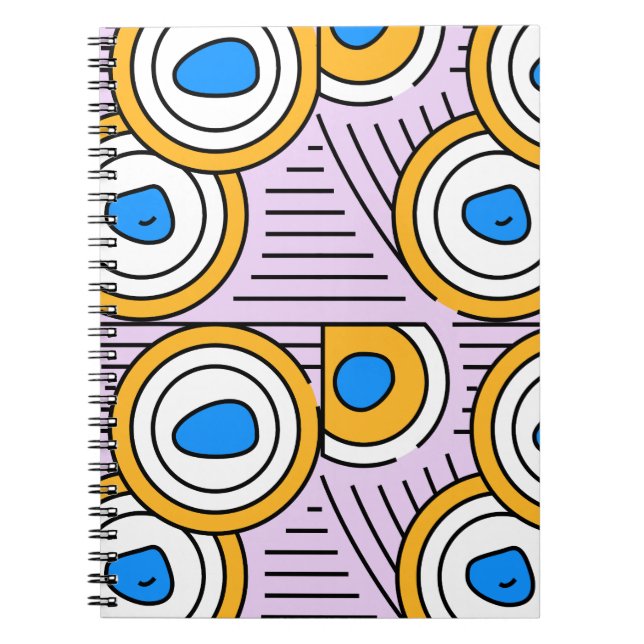 Den moderna färgade Tibet-abstrakten mönster i lil Anteckningsbok (Framsidan)