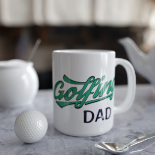 Den moderna Fars dag-kaffe Mugg för Golfer Pappa
