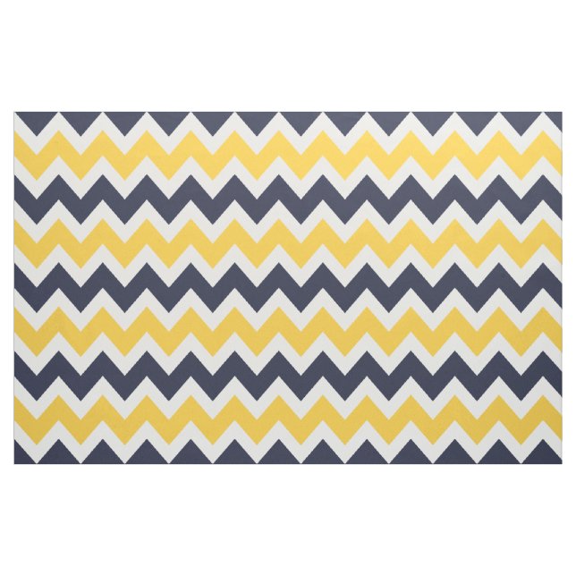 Den moderna  flottan och Gulten Chevron Large Tyg (Yard)
