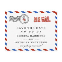 Den Moderna Flygpostbröllops Kollektionen