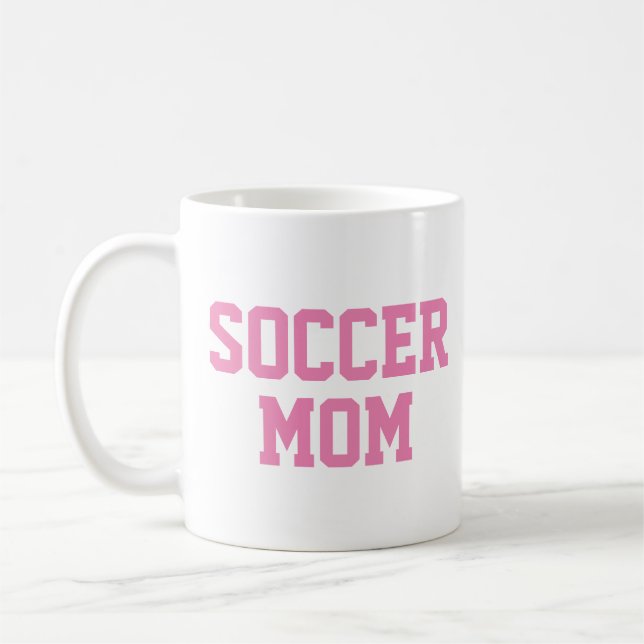Den moderna fotbollscachen i Trendiget morsa i Mug Kaffemugg (Vänster)
