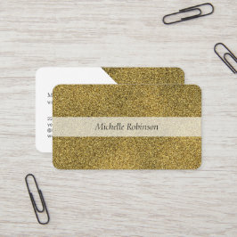 Den moderna Geometric Glitter Guld Professionell Visitkort