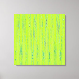 Den moderna geometriska Abstrakten Lime Green Wave Canvastryck