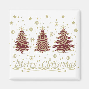 Den moderna god jul-gräs-dekanten träd magnet