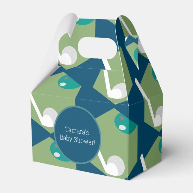 Den moderna Golf Boll Hål Party-födelsedagen Baby  Presentaskar (Framsidan Sidan)