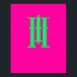 Den moderna Grönten för Rosa av Snyggt i Brev Poster<br><div class="desc">Lägg till lite elegans i personligen med vår ursprungliga Brev Modern Monogram Snyggt Rosa Grönt Poster! Den här chicen och contemporaryn blandar mjuk rosa och färsk grönt med ett elegant, modernt monogram i mitten och skapar en fantastisk biet av väggkonst som är perfekt för vilket rum som helst. Anpassade med...</div>