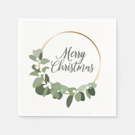 Den moderna Grönten Guld Wandeland Party Pappersservett