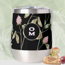 Den moderna Grönten Monogram Wildblomma Ro, stora