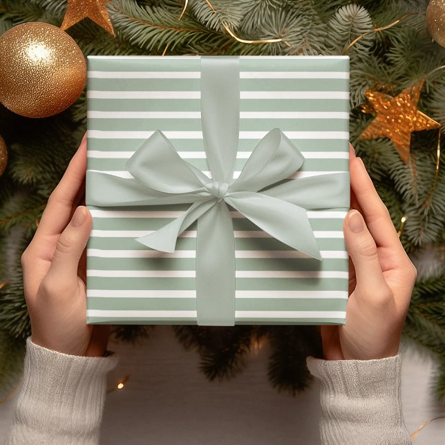 Den moderna Grönten Rand jul Presentpapper (Skapare uppladdad)