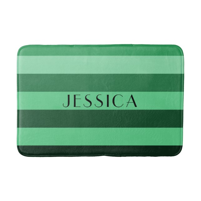 Den moderna Grönten Rand Mönster Namn Badrumsmatta (Framsidan)