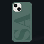 Den moderna gröntens inledande minimala contempora<br><div class="desc">Modern grönt - första monogram - minimal contemporary-telefonhyttdesign.</div>