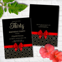 Den moderna Guld-Egyptenen Geometric Red Bow 30års