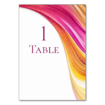 Den moderna Gulten Bröllop-Rosa Orange-