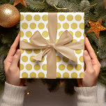 Den moderna Gulten Polka dots jul Presentpapper<br><div class="desc">Den moderna Gulten Polka dots jul</div>
