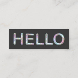 Den moderna Holographic hejen 3D märker Mini Visitkort