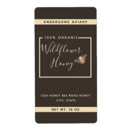 Den moderna honungsbihonungsbeteckningen guld, som fraktsedel