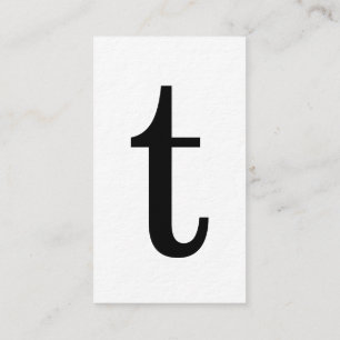 Den moderna initiala monogramen med svart kärnar visitkort
