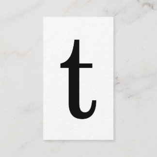 Den moderna initiala monogramen med svart kärnar visitkort