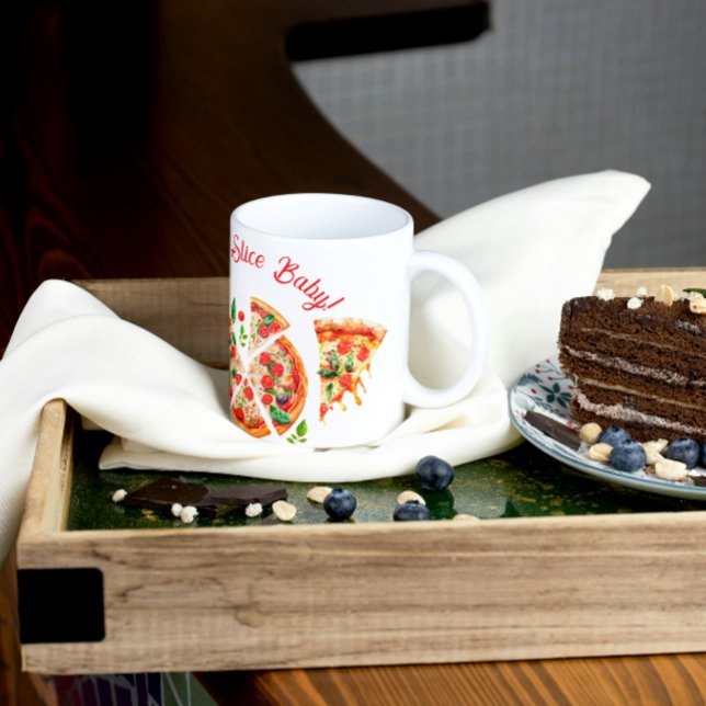 Den moderna italienska babystövlden Pizza Party i  Kaffemugg (Skapare uppladdad)