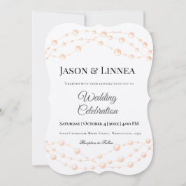 Den moderna ivorianska romska Neutralten Bröllop Inbjudningar