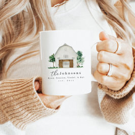 Den moderna jordbrukarfamiljen Namn det första åre Kaffemugg