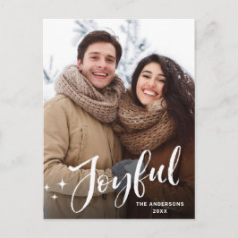 Den moderna julafton PHOTO Hälsning Helgdag Vykort