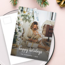 Den moderna julfamiljen med minimal Snyggt