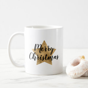 Den moderna juljulen i Guld Kaffemugg