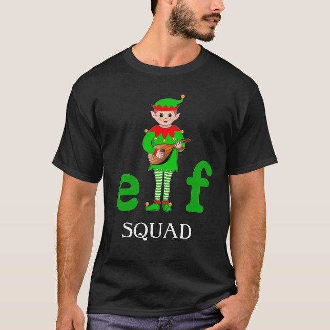 Den moderna julmusiken Elf Squad T-Shirt (Framsida)