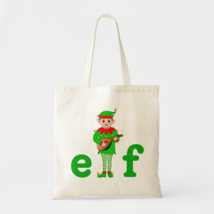Den moderna julmusiken Elf Tote Bag Tygkasse