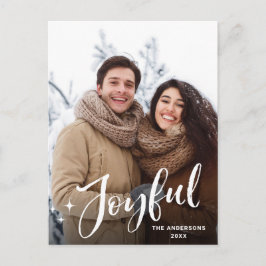 Den moderna julpHOTO Hälsning Helgdag Pos Vykort