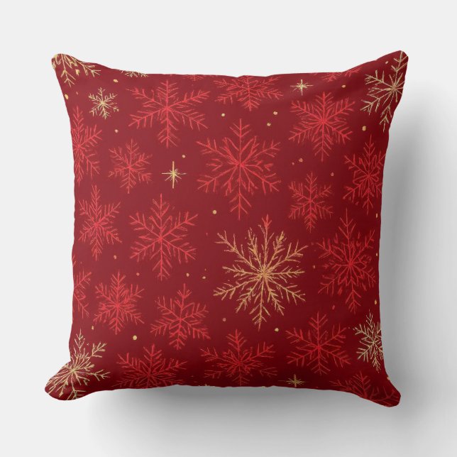 Den moderna julpillow Mönster - Abstrakt Helgdag Kudde (Framsida)