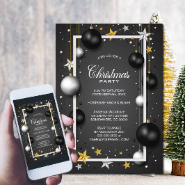 Den moderna julprydnaden i Party Inbjudningar