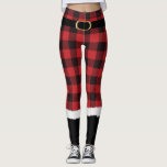 Den moderna jultomten Costume Cute Funny jul Le Leggings<br><div class="desc">De här vackra julbalarna är perfekten jultomtedräkt för julmorgon eller julfester. Var fru Claus i denna roligt,  modern och trendig design med rött buffelreklam och en falsk guld bälte!</div>
